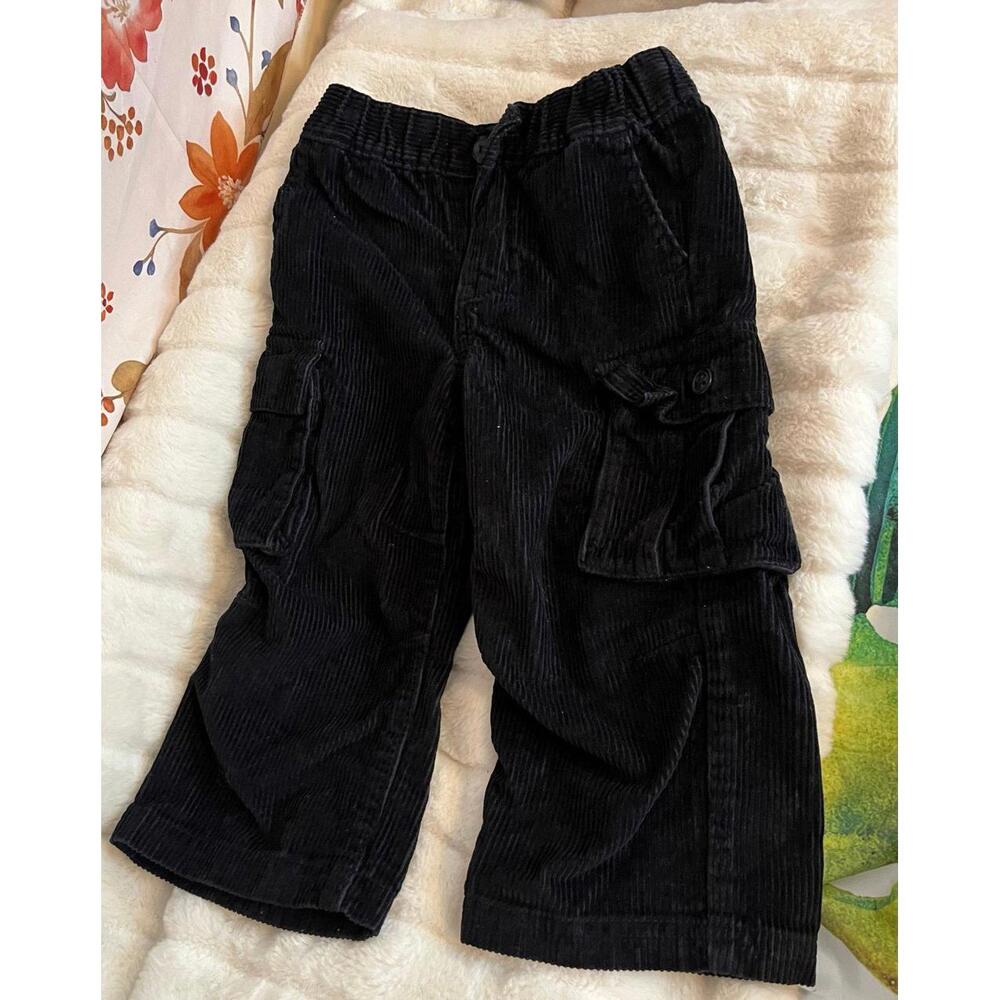 Gap Toddler 2T Unisex Corduroy Wide Leg Cargo Grandpacore Winter School Comfy
